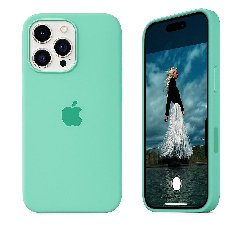 Mint Green iPhone silicone case