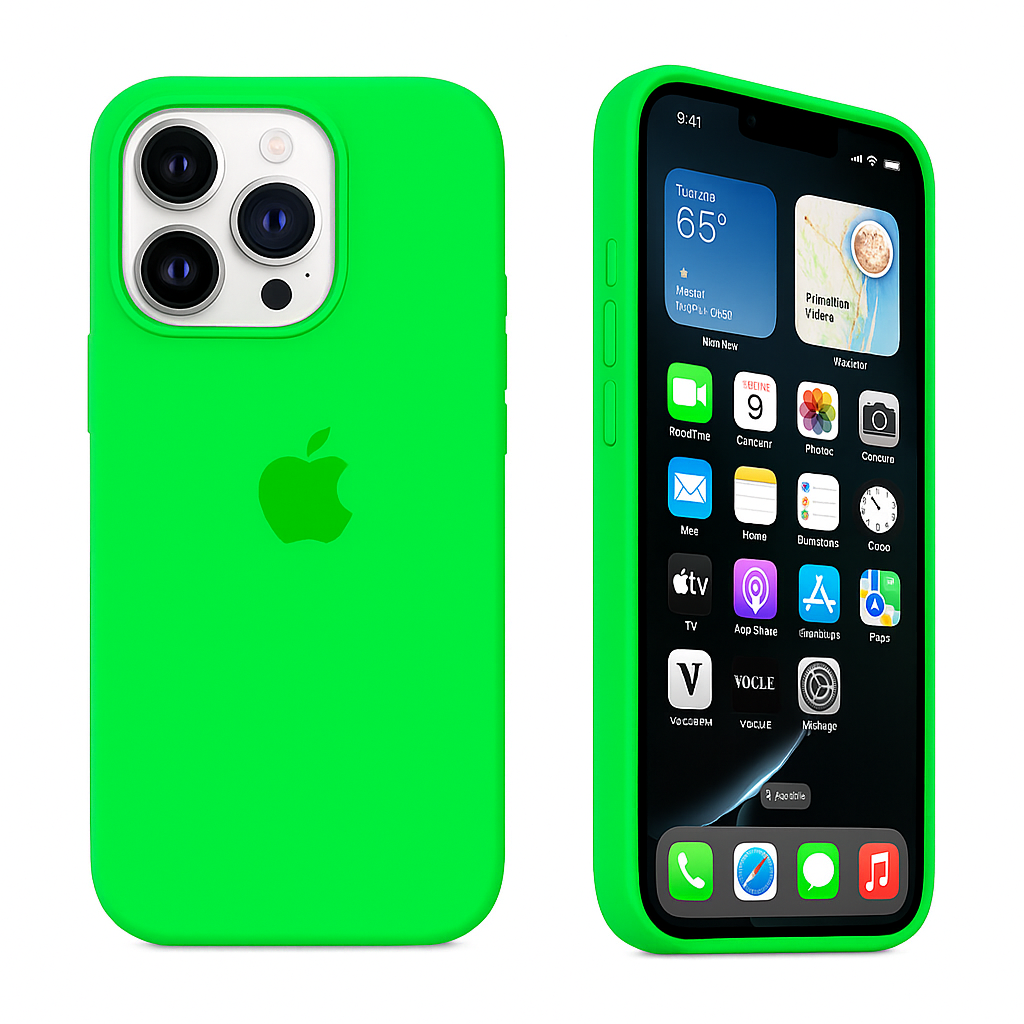 Lime Green iPhone Silicone Case