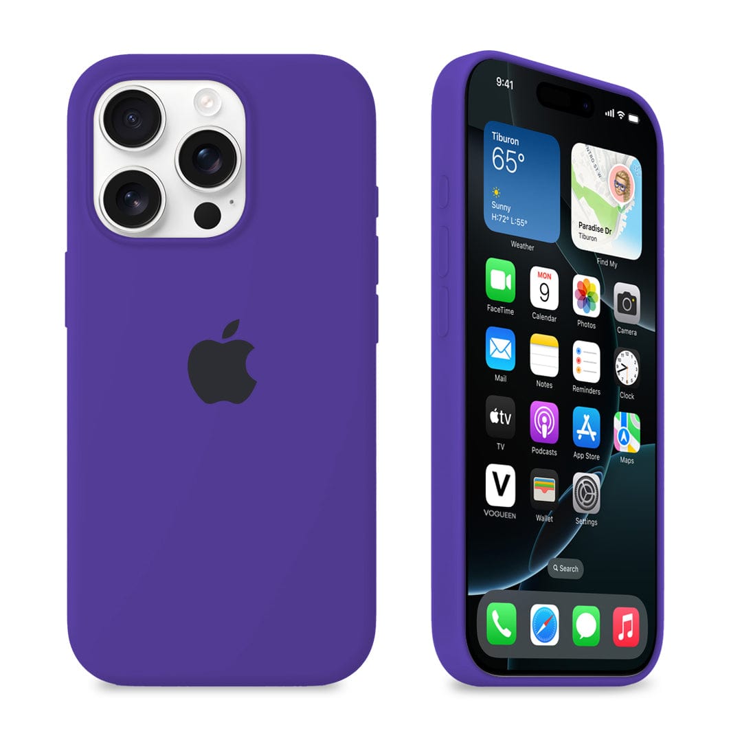 Purple iPhone silicone case