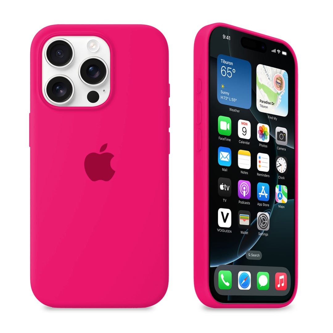 Hot pink iPhone Silicone Cases